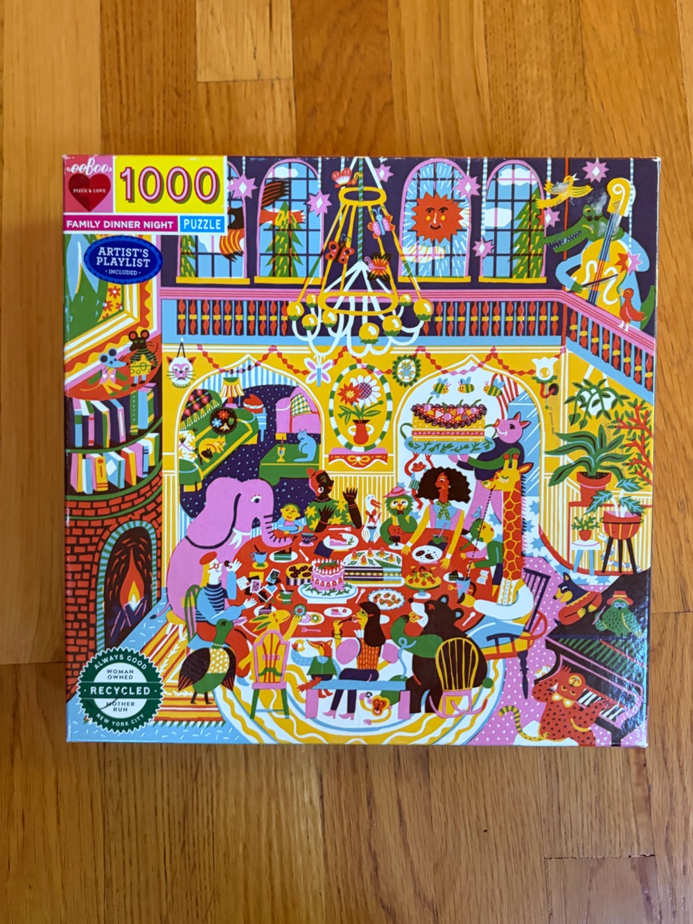 Eeboo Family Dinner Night 1000 Piece Puzzle